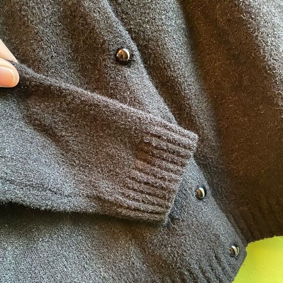 NEVER WORN Black ModCloth cardigan with colourful pom poms - Picture 8 of 8